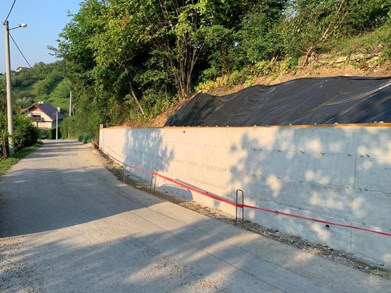 Izgrađen potporni zid u Molvicama